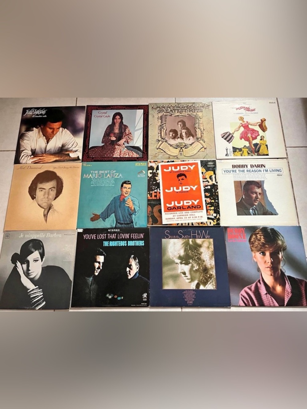 12 Vintage Vinyl Record Lot - Assorted Albums